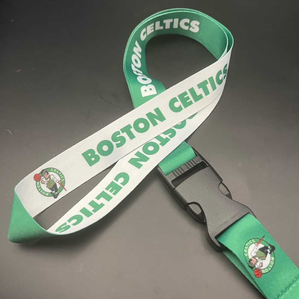 Boston Celtics Green and White Lanyard